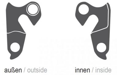 Ghost Schaltauge Derailleur Hanger Ausfallende GRH-10BL EZ1345 