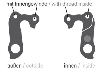 Ghost Schaltauge Derailleur Hanger Ausfallende GRH-15SI EZ1566 
