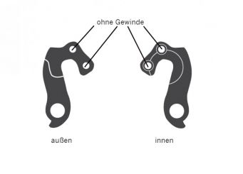 Ghost Schaltauge Derailleur Hanger Ausfallende GRH-18BL EZ1621 