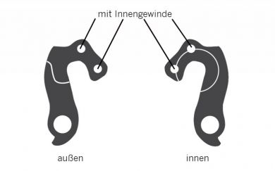 Ghost Schaltauge Derailleur Hanger Ausfallende GRH-19BL EZ1822 