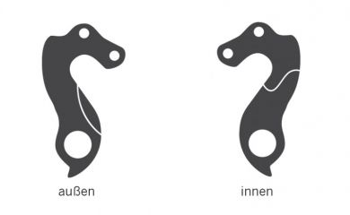 Ghost Schaltauge Derailleur Hanger Ausfallende GRH-22SI EZ1956 