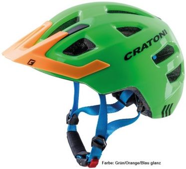 Cratoni Kinder Maxster Pro Fahrradhelm S-M|grün 