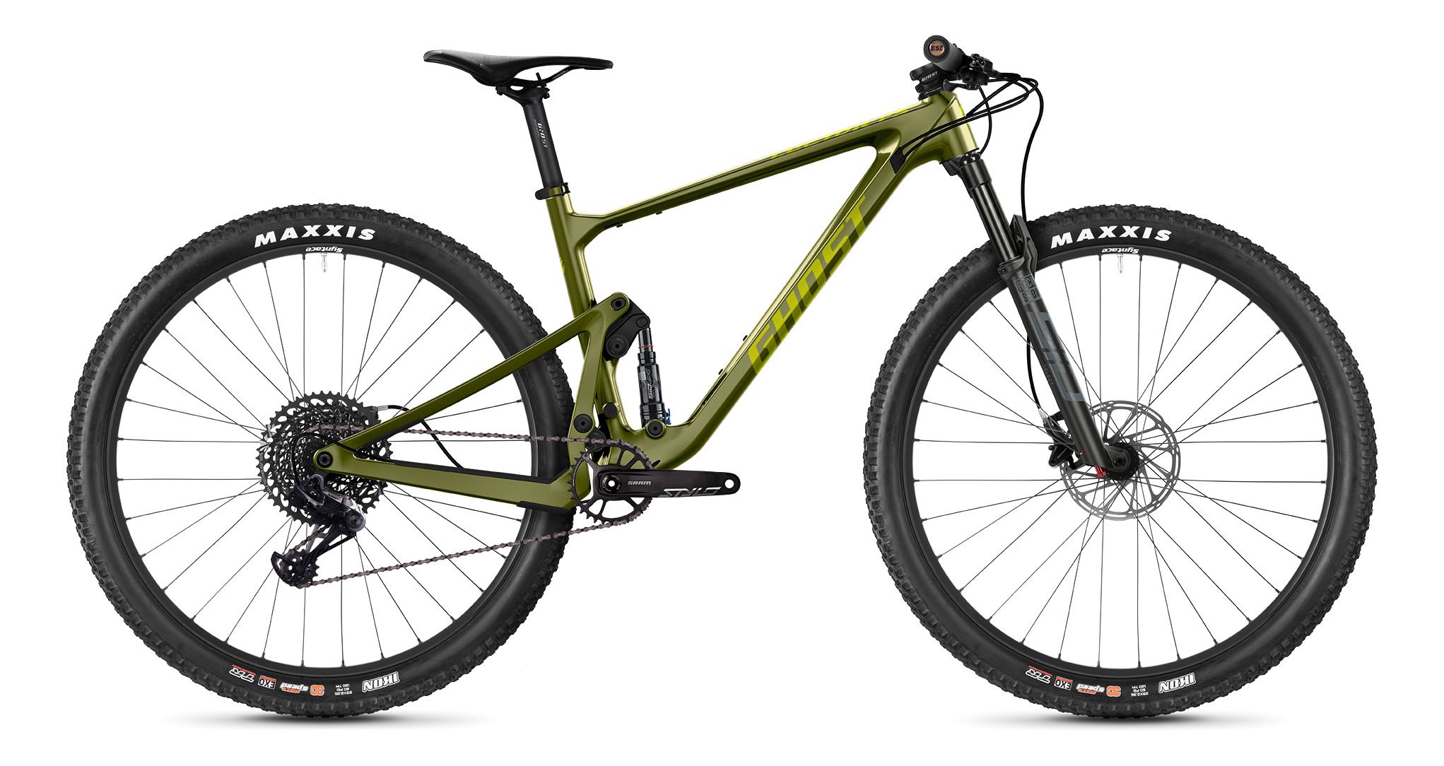 Ghost Lector FS SF LC U Universal 29R Fullsuspension Mountain Bike 2021 Olive/Light Olive S/44.1cm