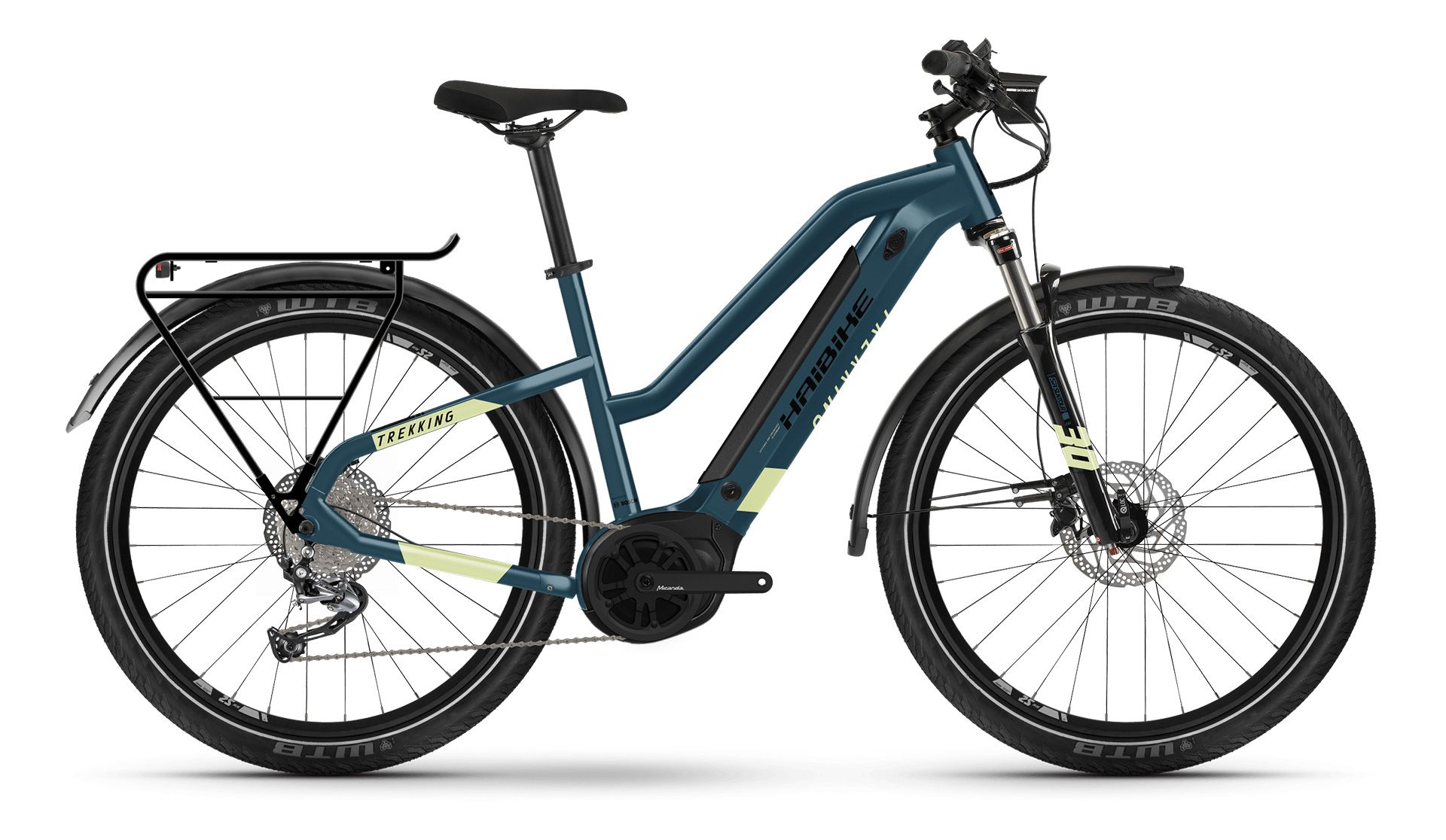 Haibike Trekking 5 Bosch Elektro Fahrrad 2021 Blue/Canary