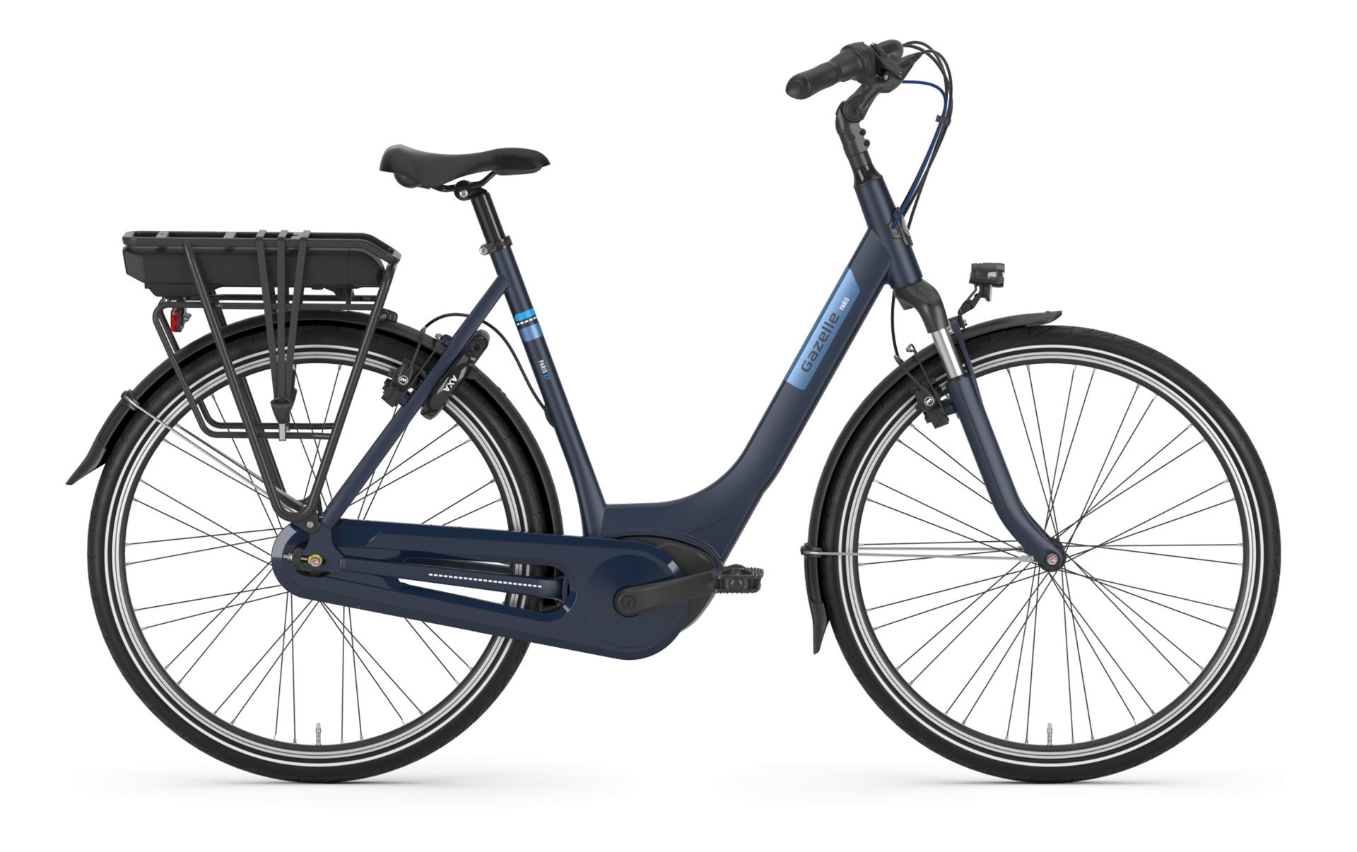 Gazelle Paris C7 HMB Bosch 400Wh Elektro Fahrrad 2021 Navy